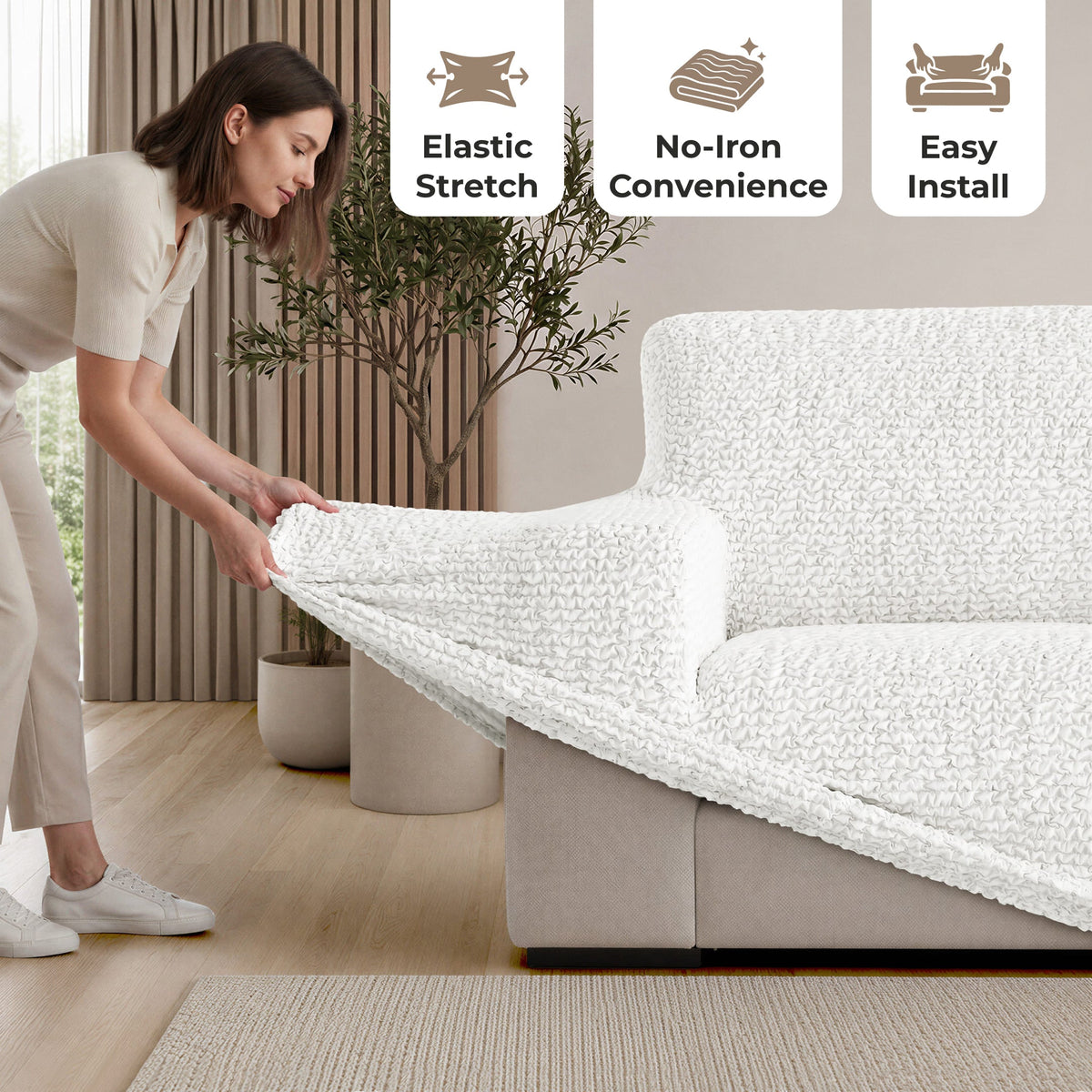 3-Seater Stretch Sofa Slipcover