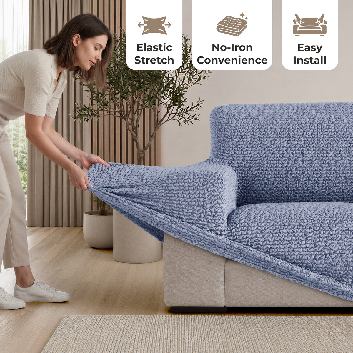 3-Seater Stretch Sofa Slipcover
