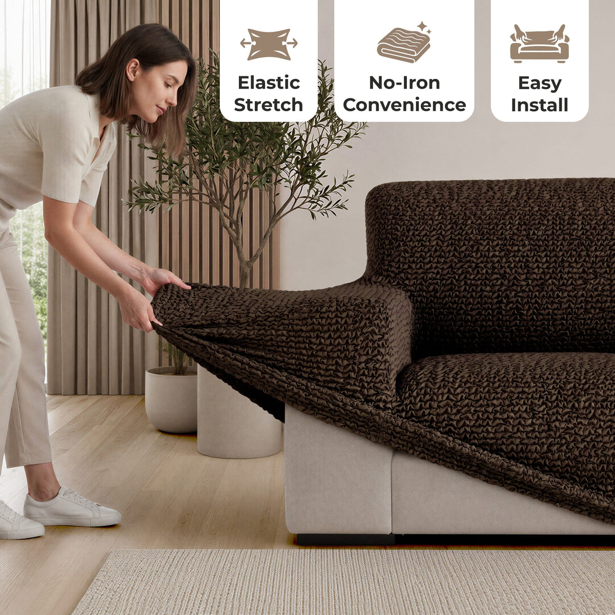 3-Seater Stretch Sofa Slipcover