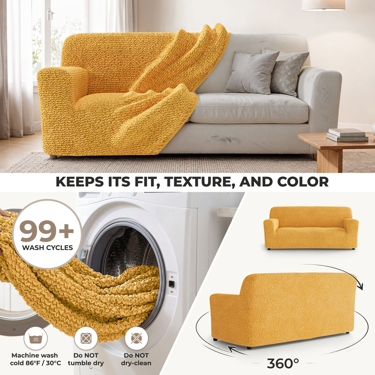 3-Seater Stretch Sofa Slipcover