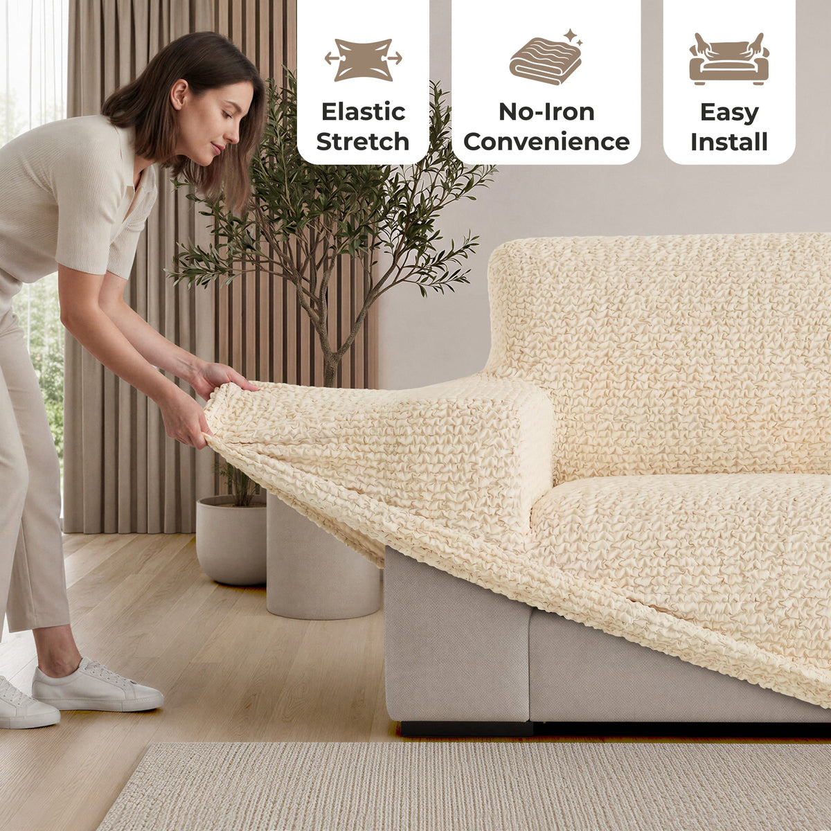 3-Seater Stretch Sofa Slipcover
