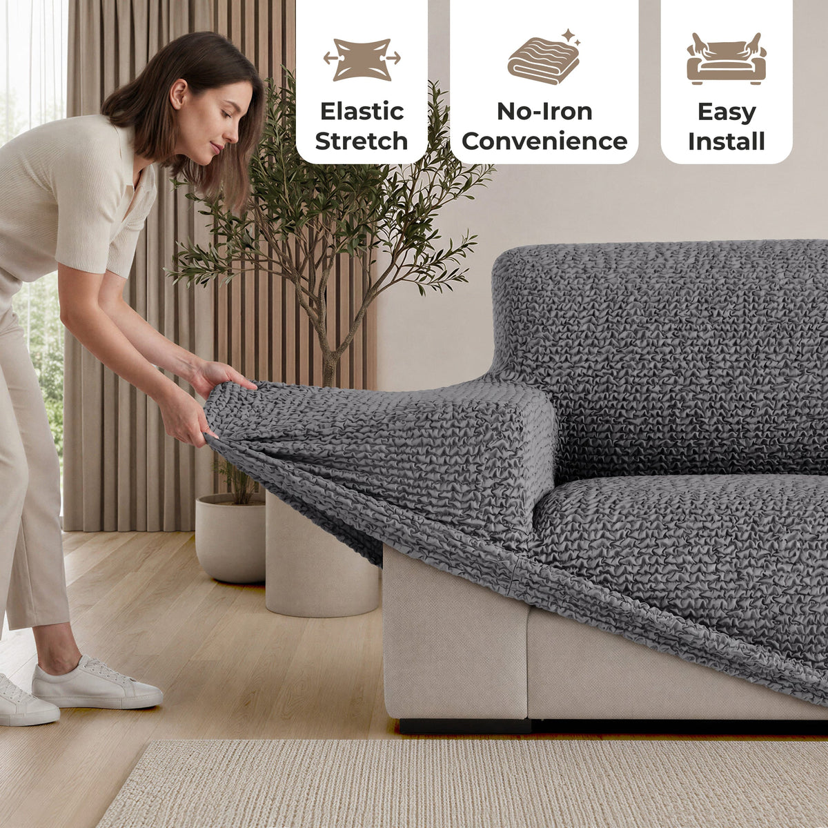3-Seater Stretch Sofa Slipcover