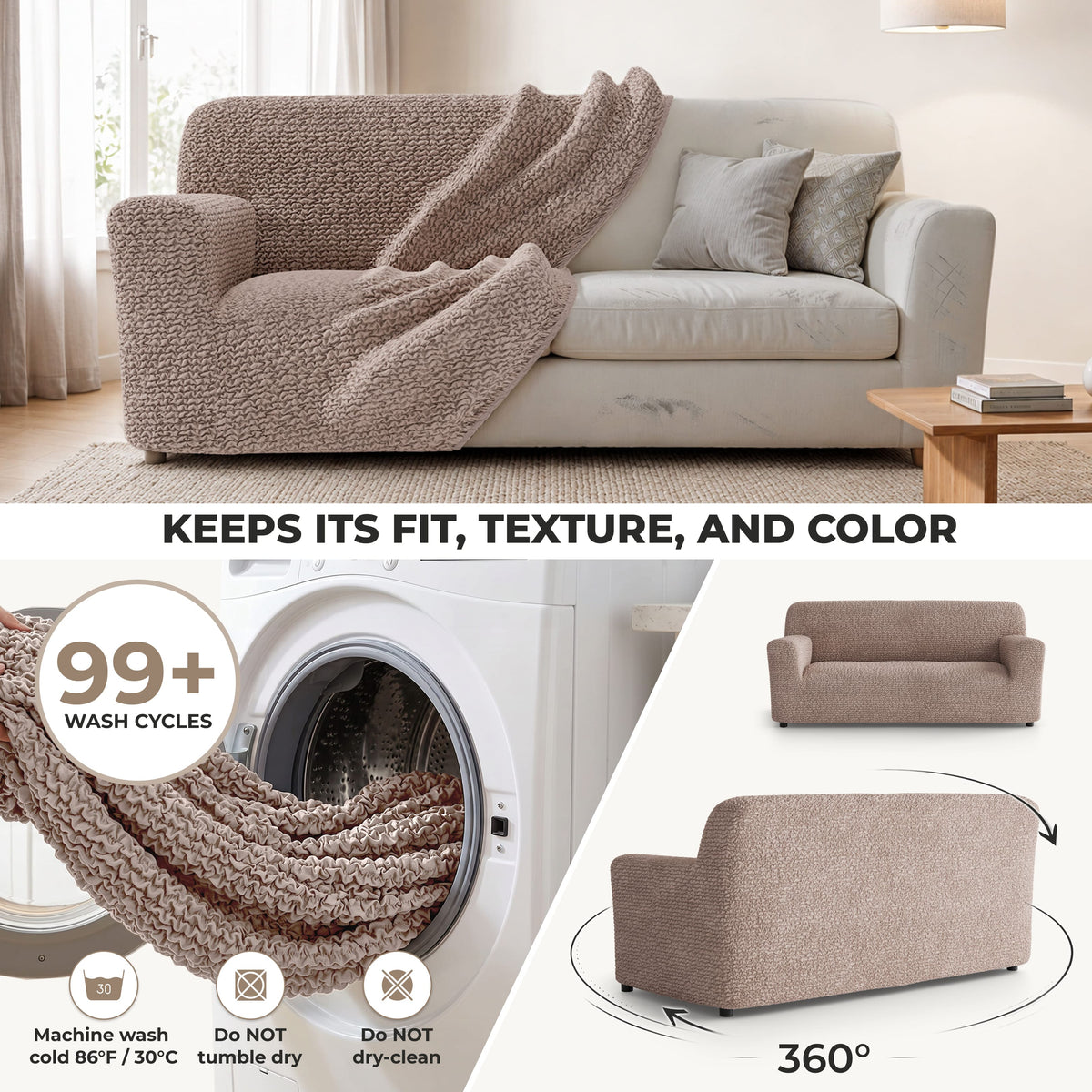 3-Seater Stretch Sofa Slipcover