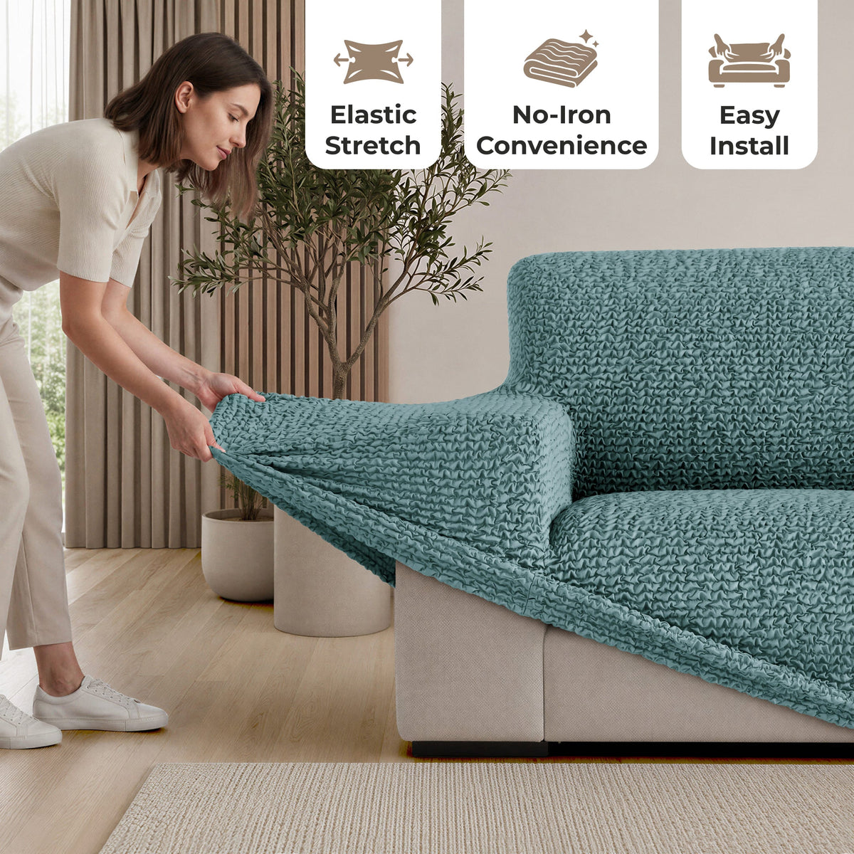3-Seater Stretch Sofa Slipcover