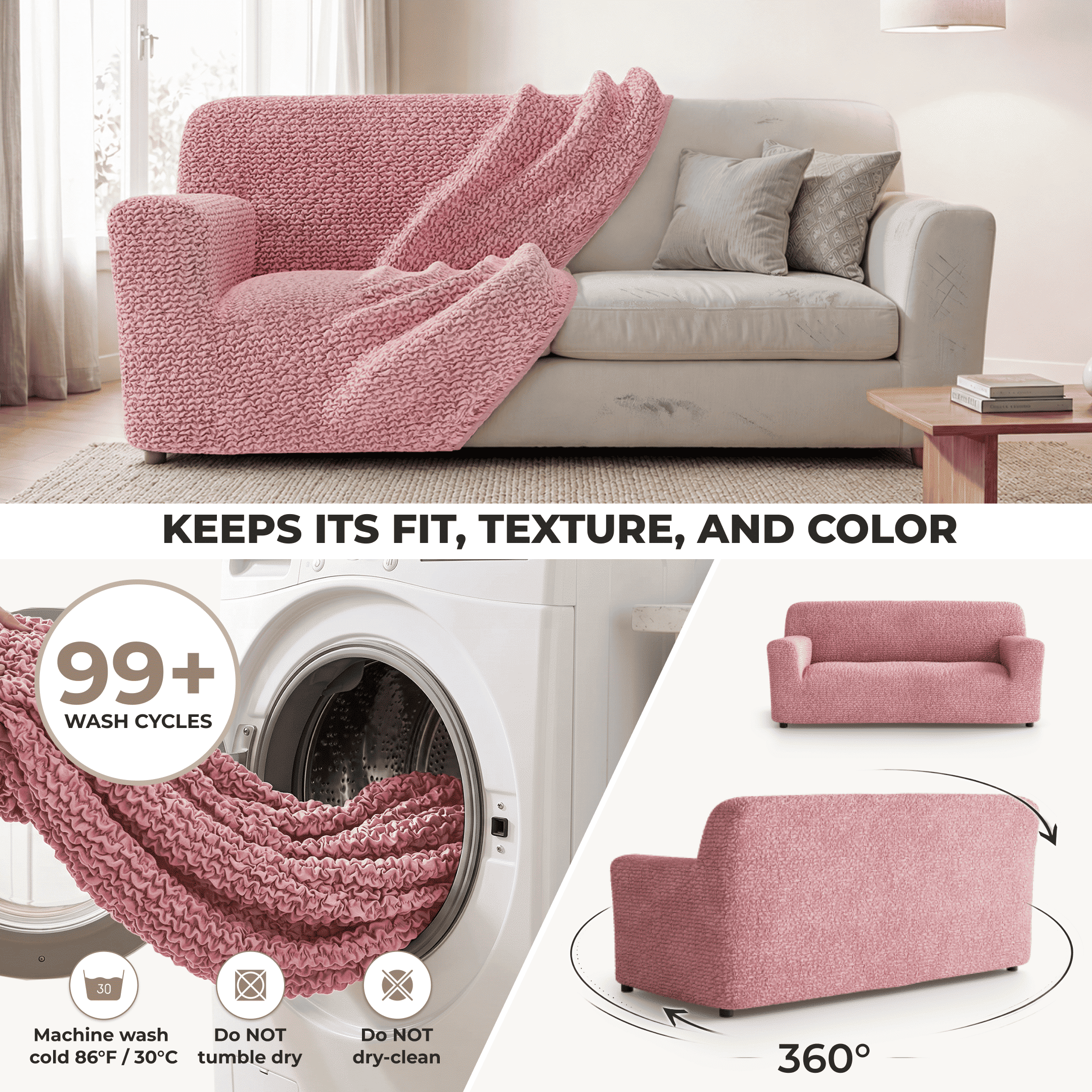 3-Seater Stretch Sofa Slipcover