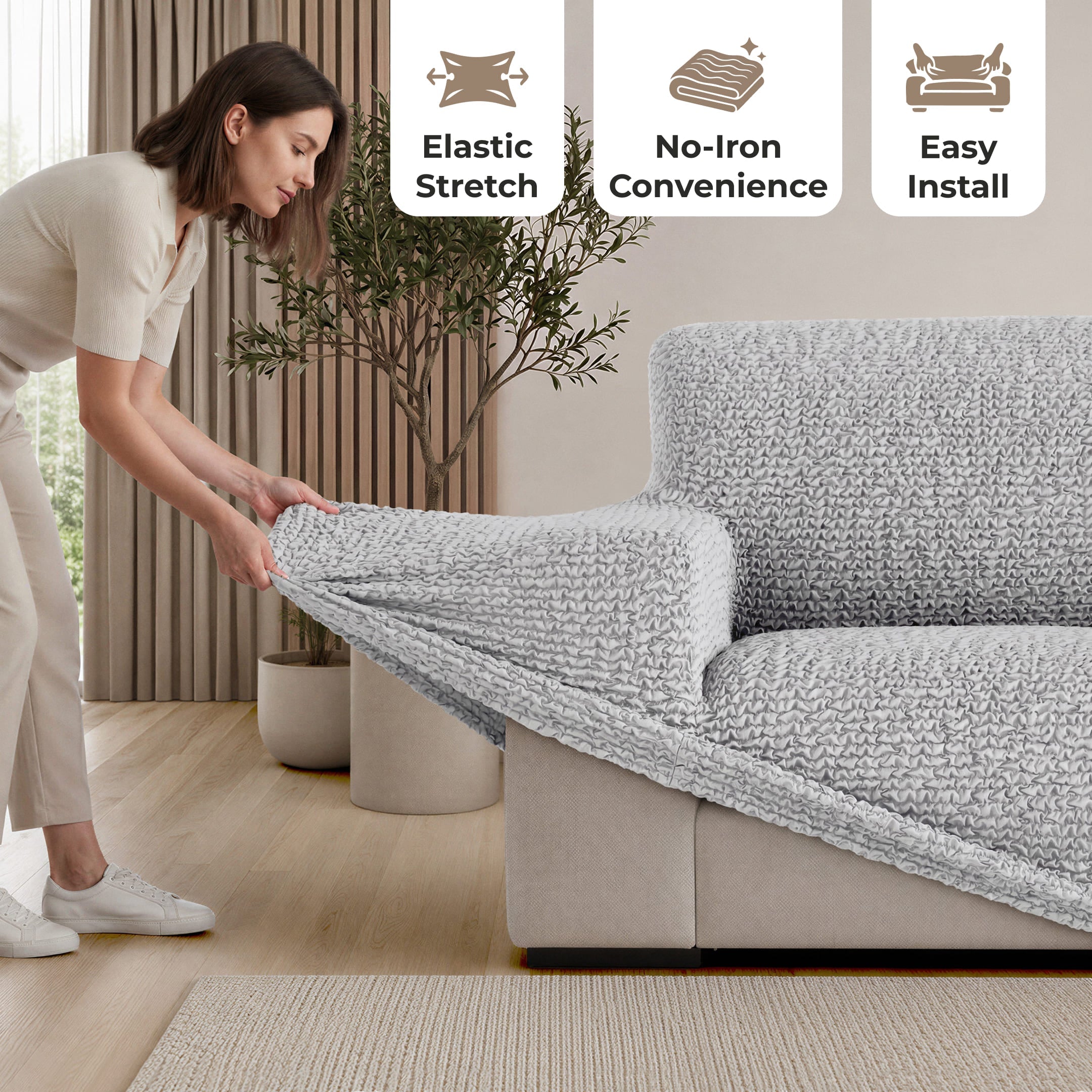 3-Seater Stretch Sofa Slipcover