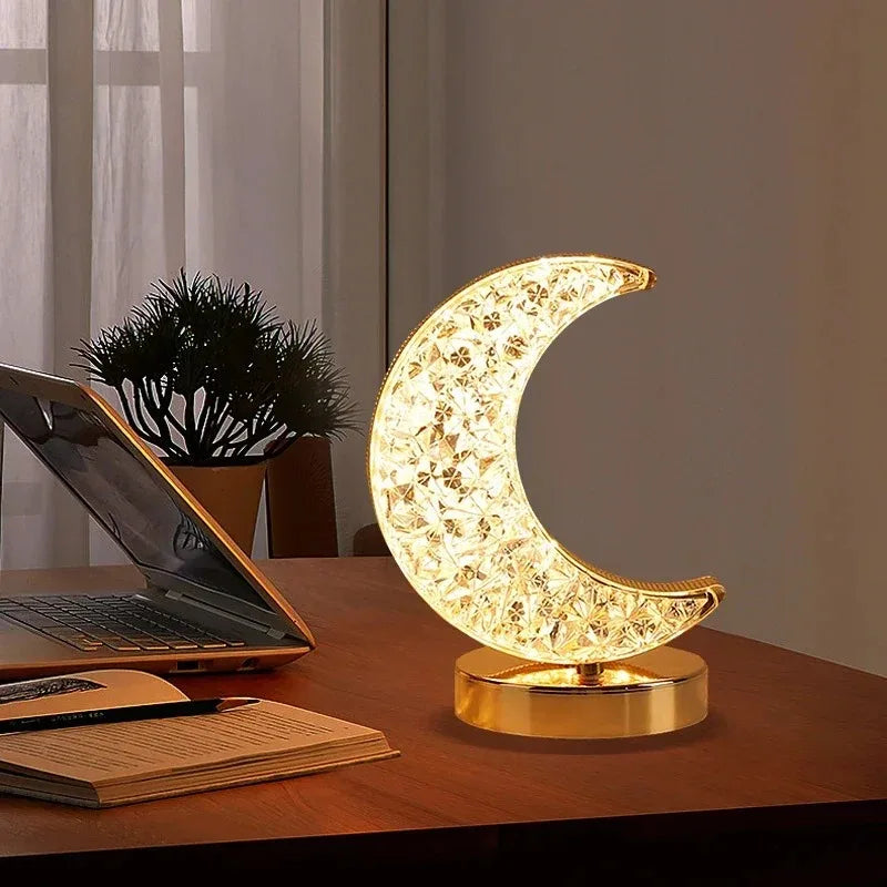 Rechargeable Touch Dimming Lamp with Acrylic Design
