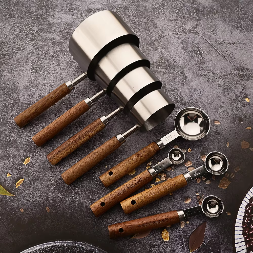 8-Piece Stainless Steel Measuring Set
