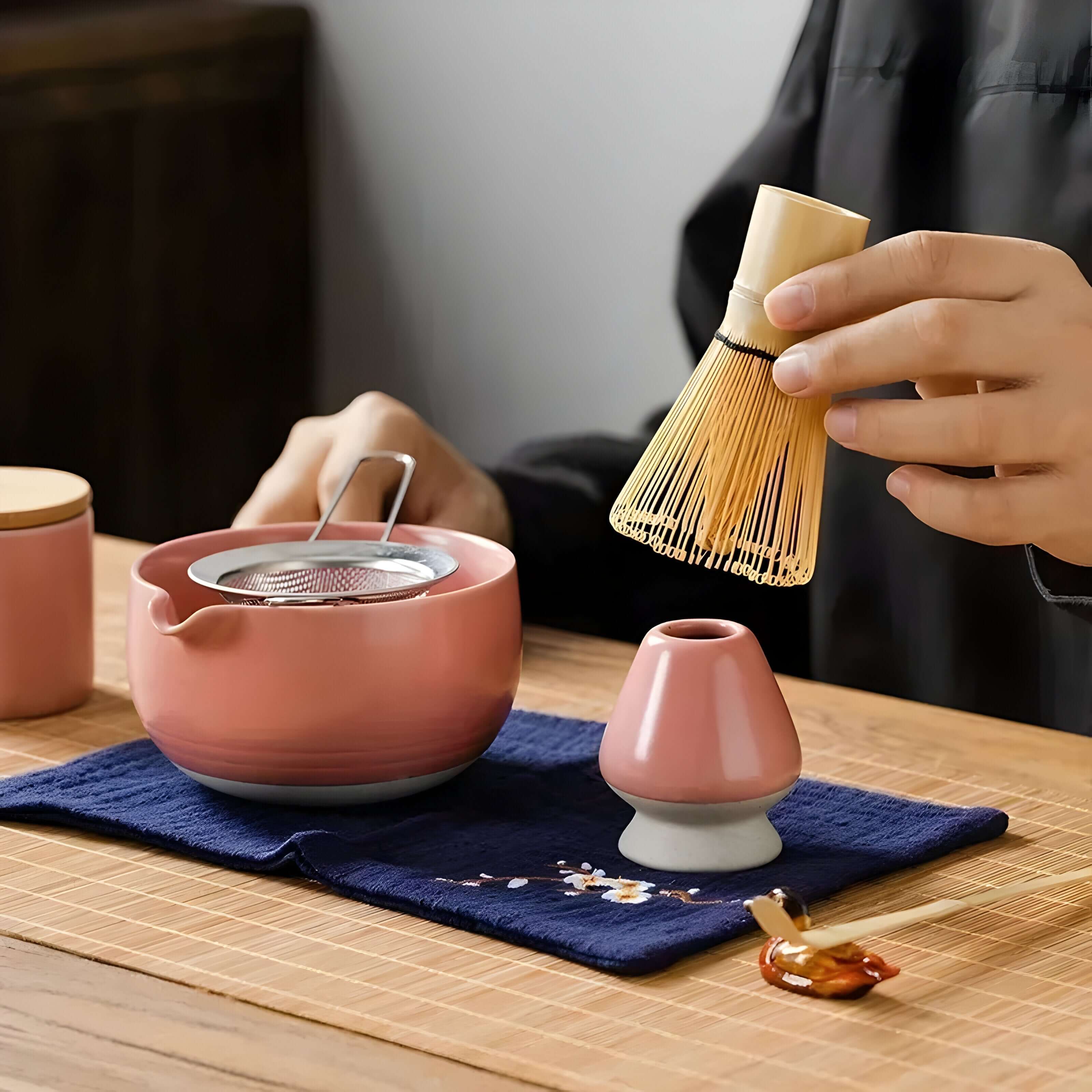 9-Piece Handmade Ceramic Matcha Set