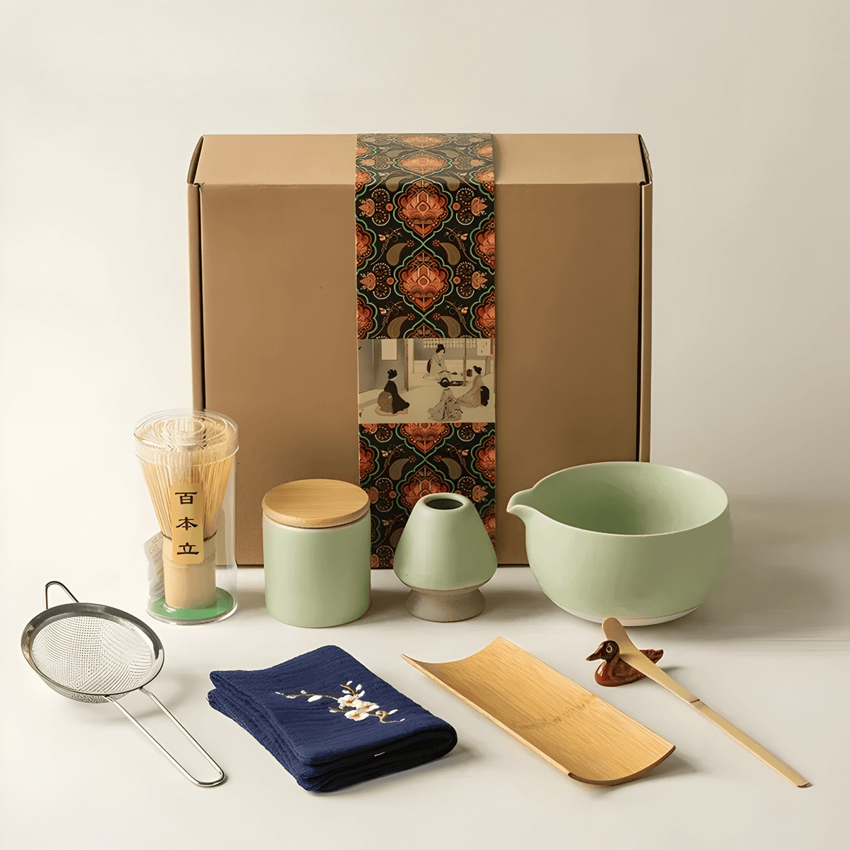 9-Piece Handmade Ceramic Matcha Set