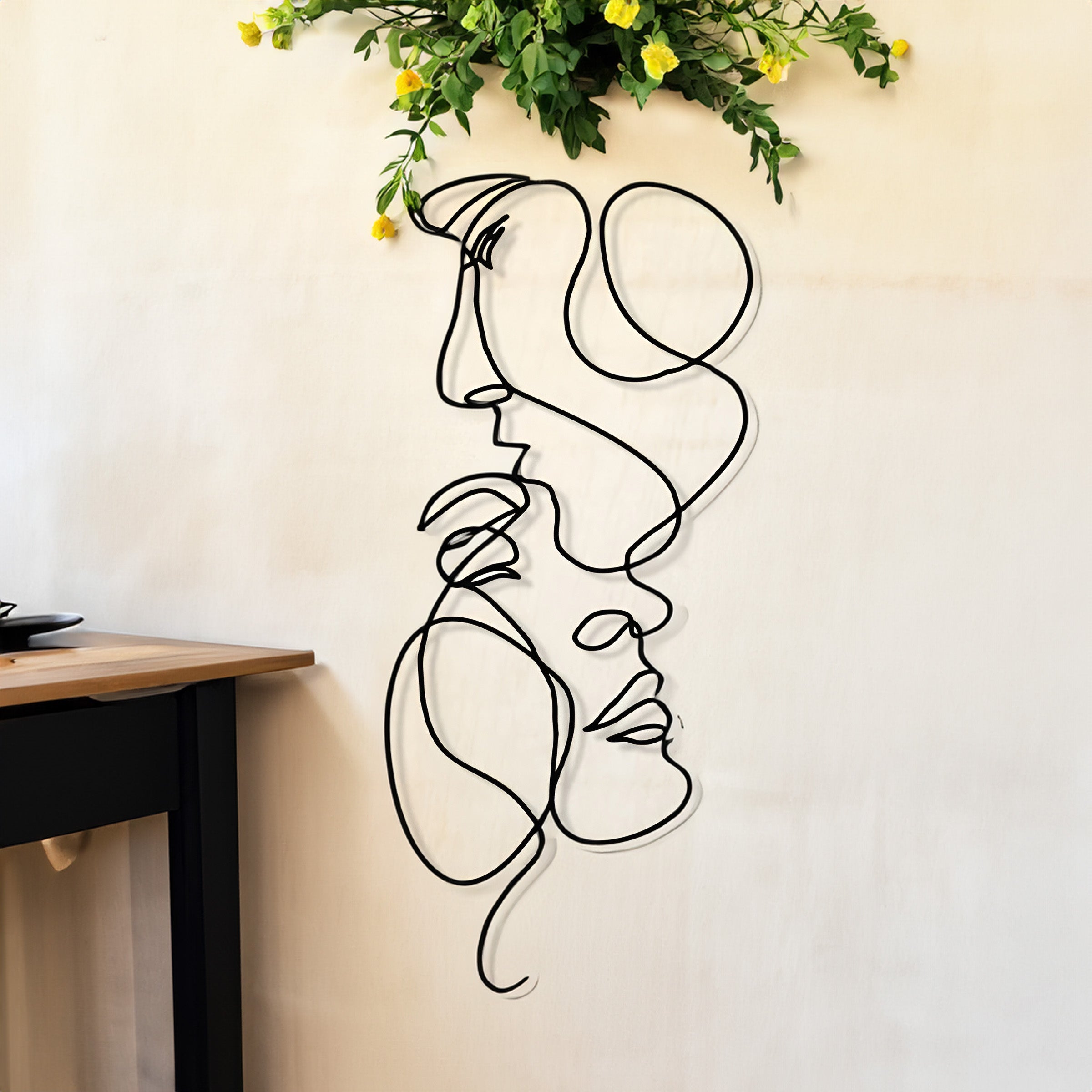Abstract 3D Wall Art Minimalist Line Wall Accent Decoration