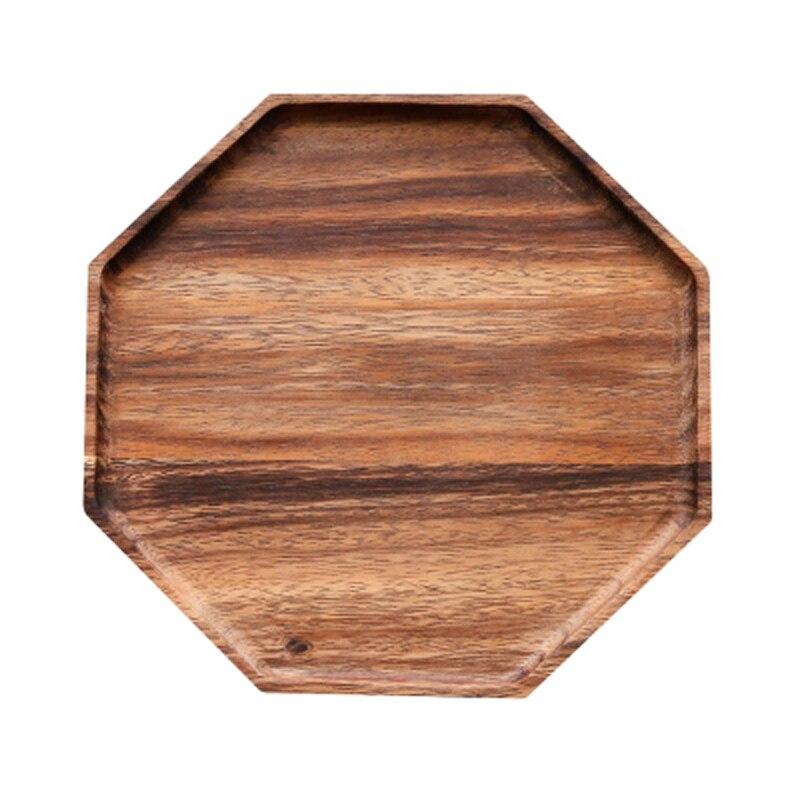 Acacia Wood Serving Plate – 12-Inch Wooden Platter for Appetizers, Salads, and Desserts – Elegant Serving Dish