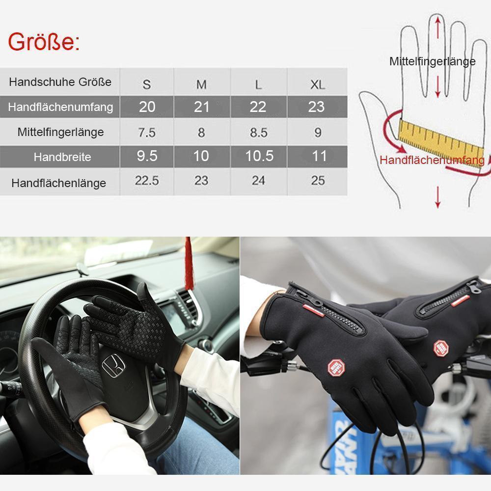 Adjustable Lightweight Waterproof Touchscreen Gloves