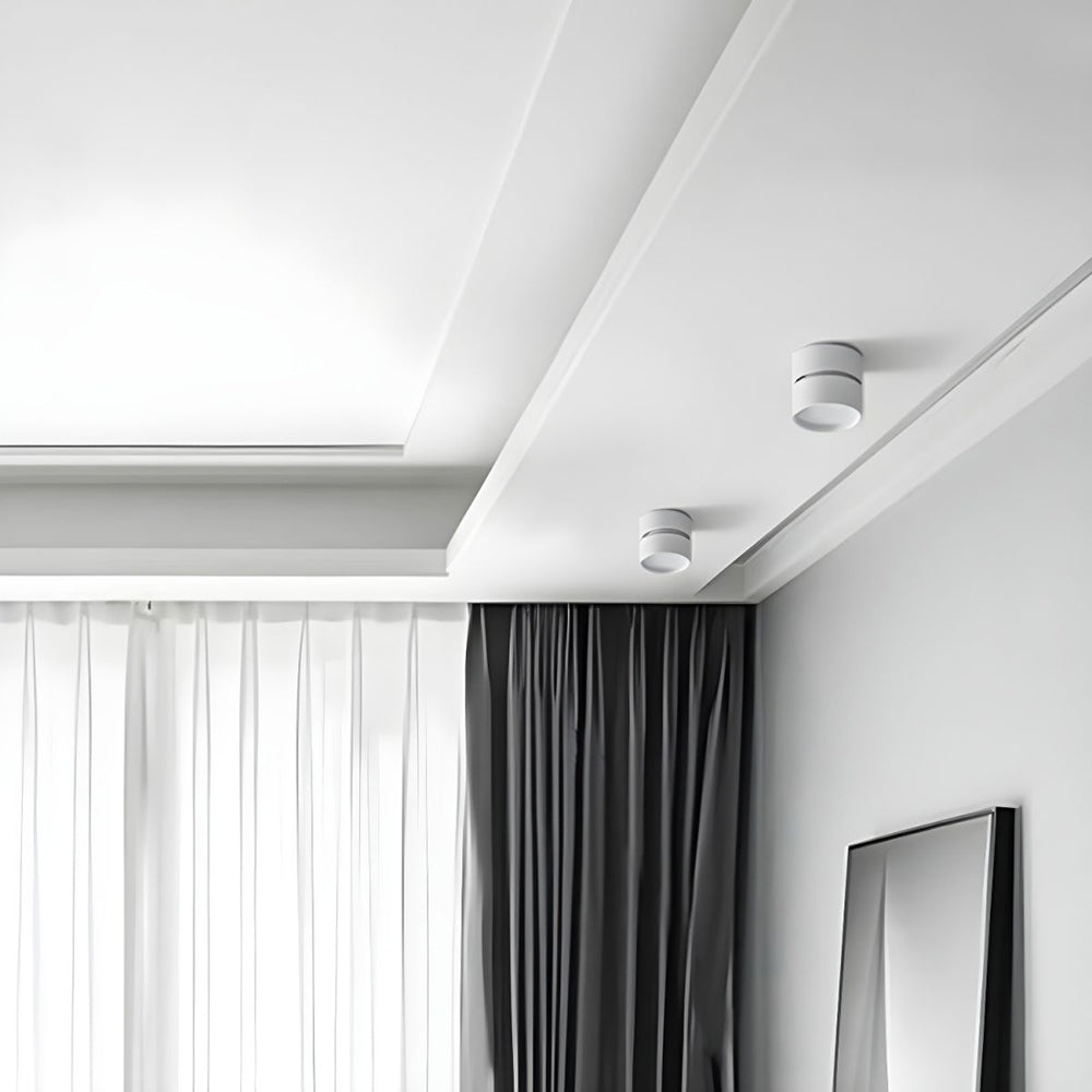 Adjustable Modern LED Ceiling Light with Rotatable Cylindrical Module