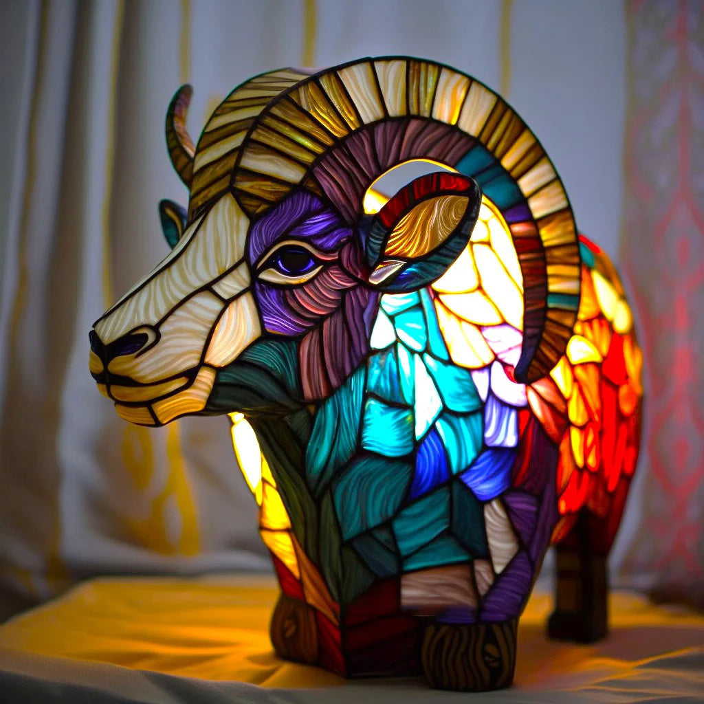Animal-Shaped Mosaic LED Table Lamp