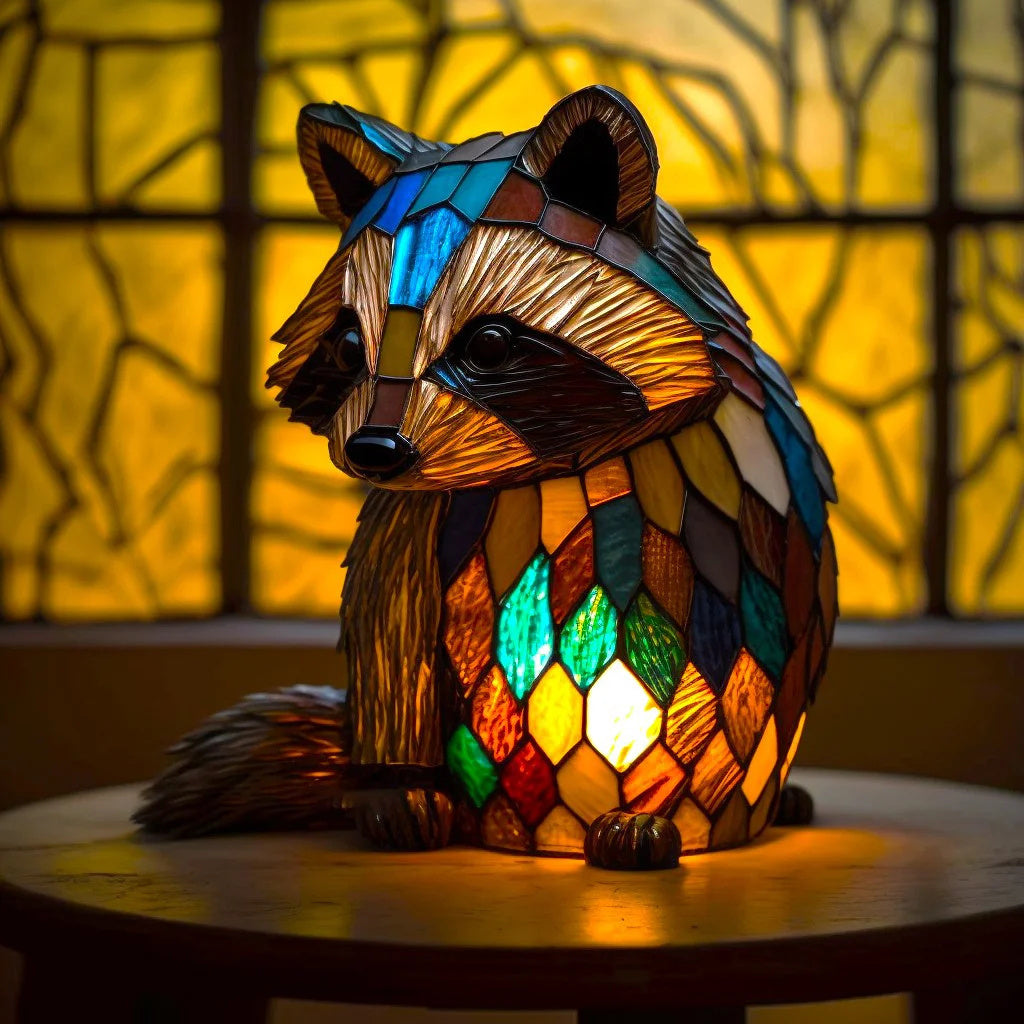 Animal-Shaped Mosaic LED Table Lamp