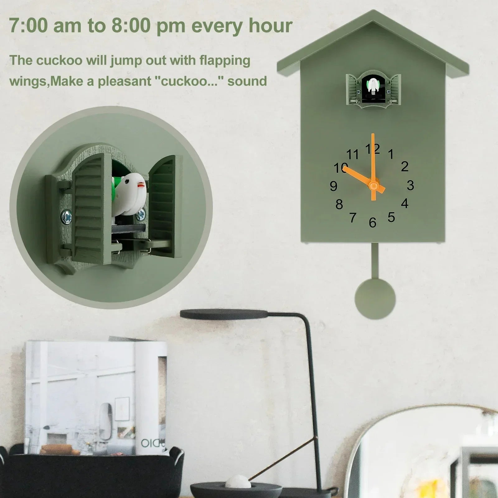 Battery-Operated Seasonal Wall Clock