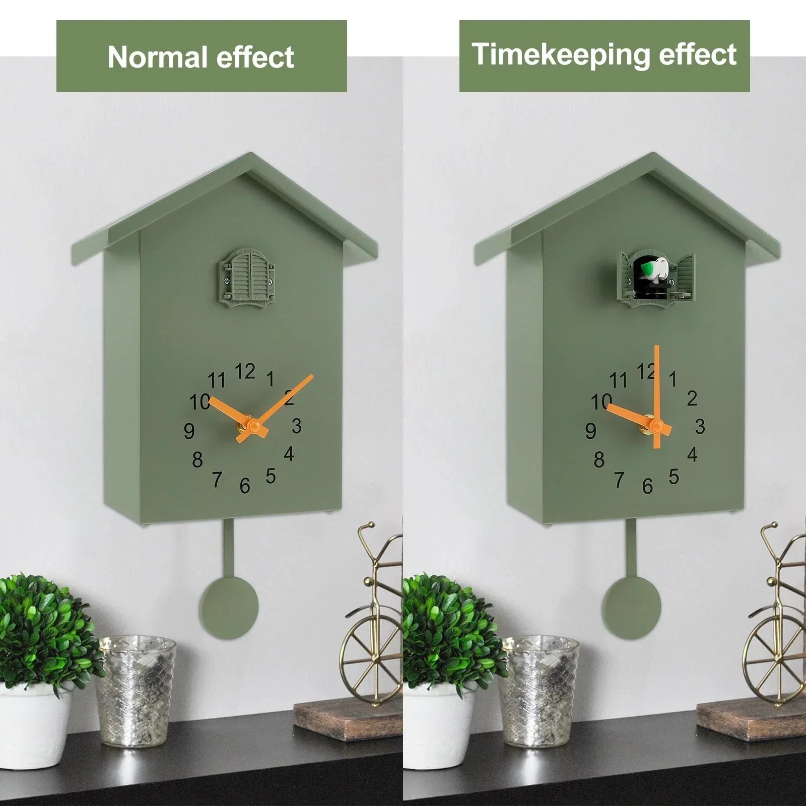 Battery-Operated Seasonal Wall Clock