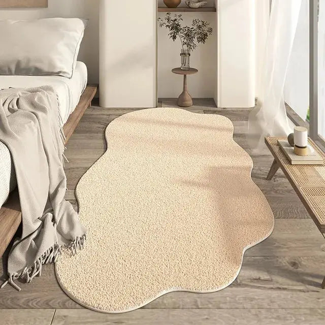 Bedroom Carpet with Fluffy Texture and Non-Slip Backing