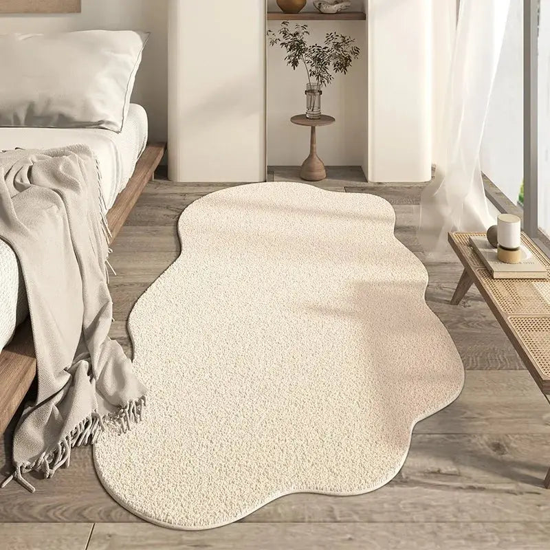 Bedroom Carpet with Fluffy Texture and Non-Slip Backing