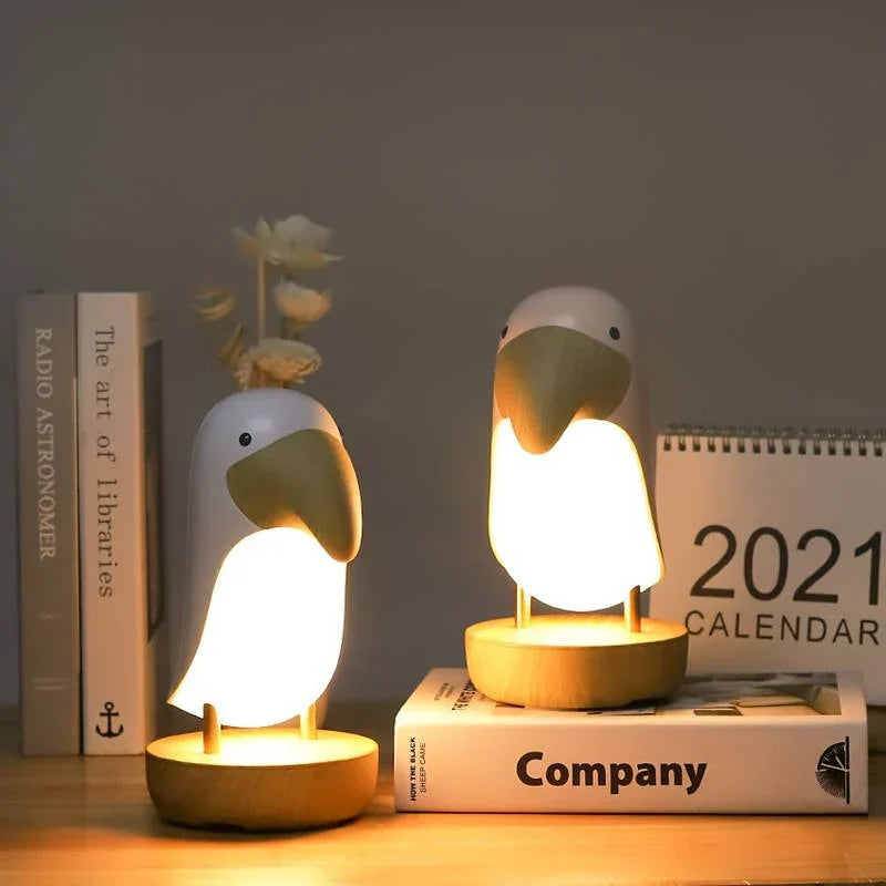 Bird-Shaped LED Rechargeable Decorative Indoor Table Night Light