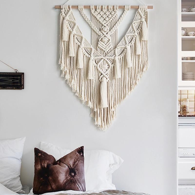 Boho Macrame Wall Art Geometric Tapestry Wall Hanging