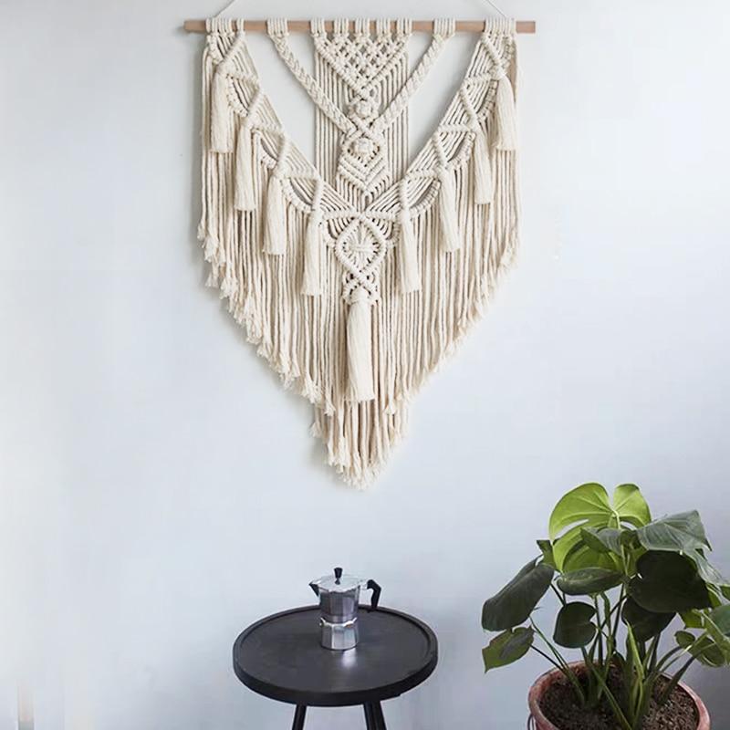 Boho Macrame Wall Art Geometric Tapestry Wall Hanging