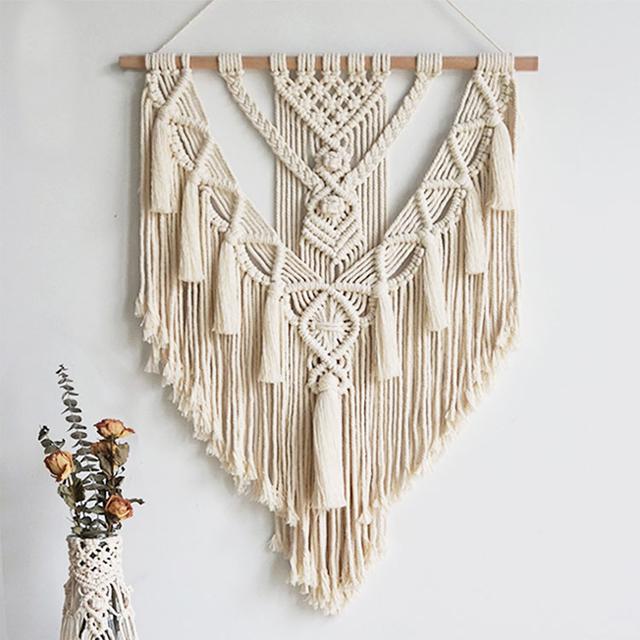 Boho Macrame Wall Art Geometric Tapestry Wall Hanging