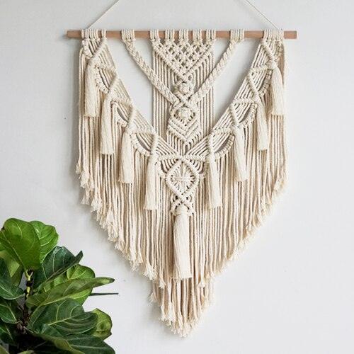 Boho Macrame Wall Art Geometric Tapestry Wall Hanging
