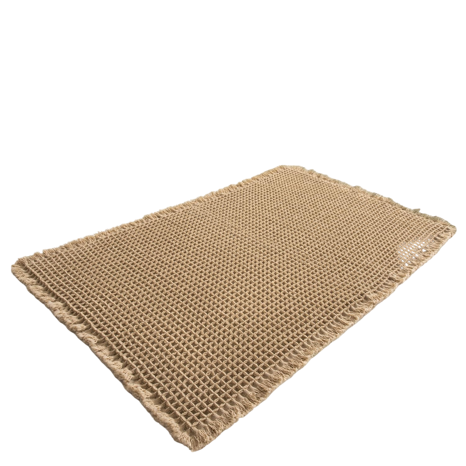 Boho Runner Carpet with Non-Slip Backing and Textured Design