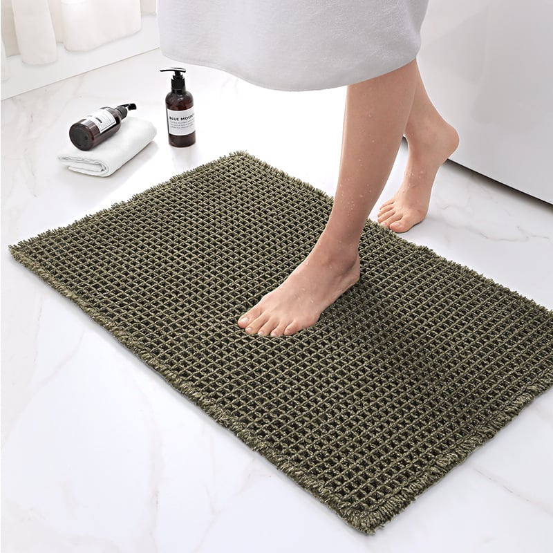 Boho Runner Carpet with Non-Slip Backing and Textured Design