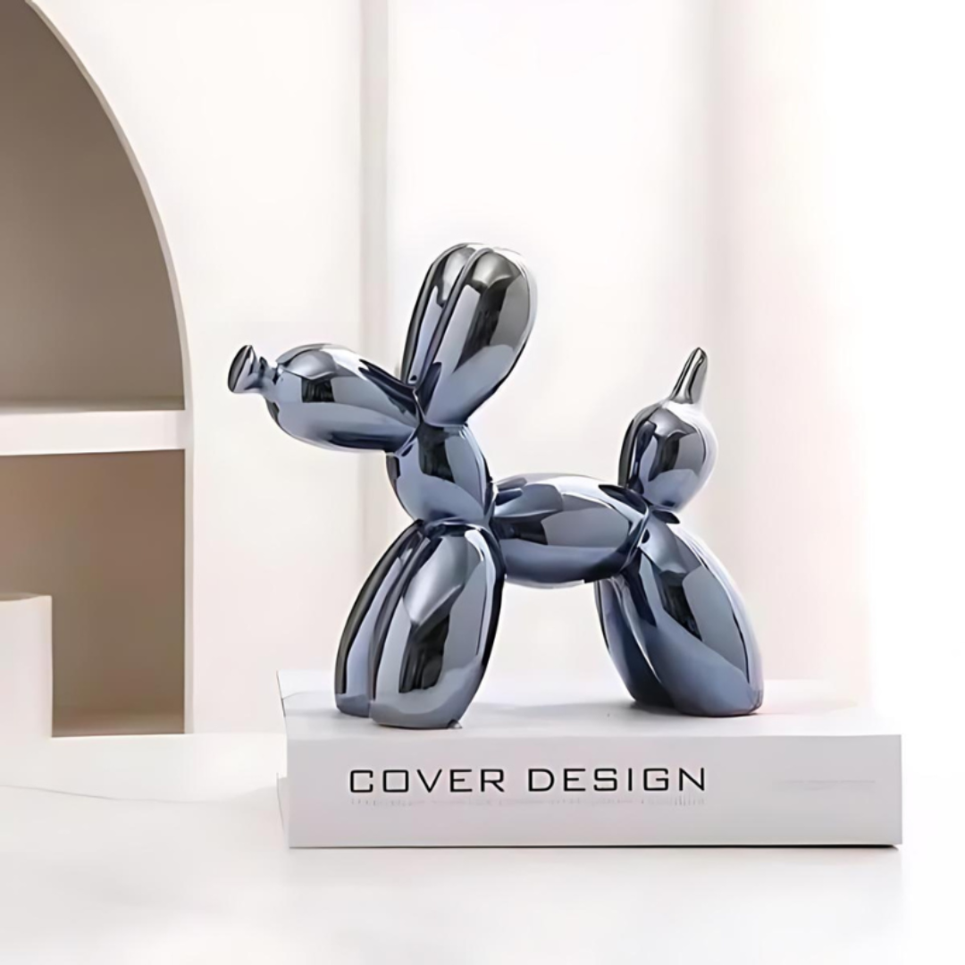 Ceramic Balloon Dog Statue – Playful Decorative Art for Home and Office