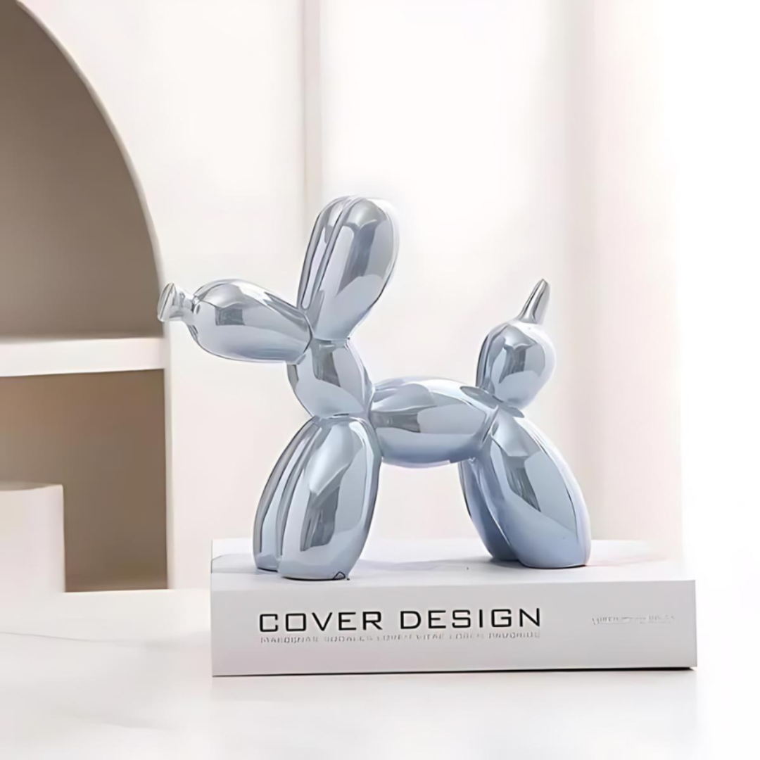 Ceramic Balloon Dog Statue – Playful Decorative Art for Home and Office