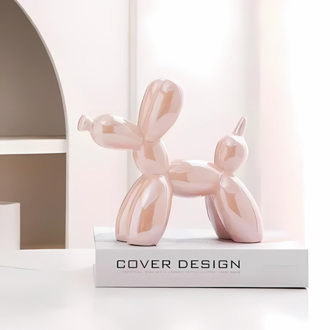 Ceramic Balloon Dog Statue – Playful Decorative Art for Home and Office