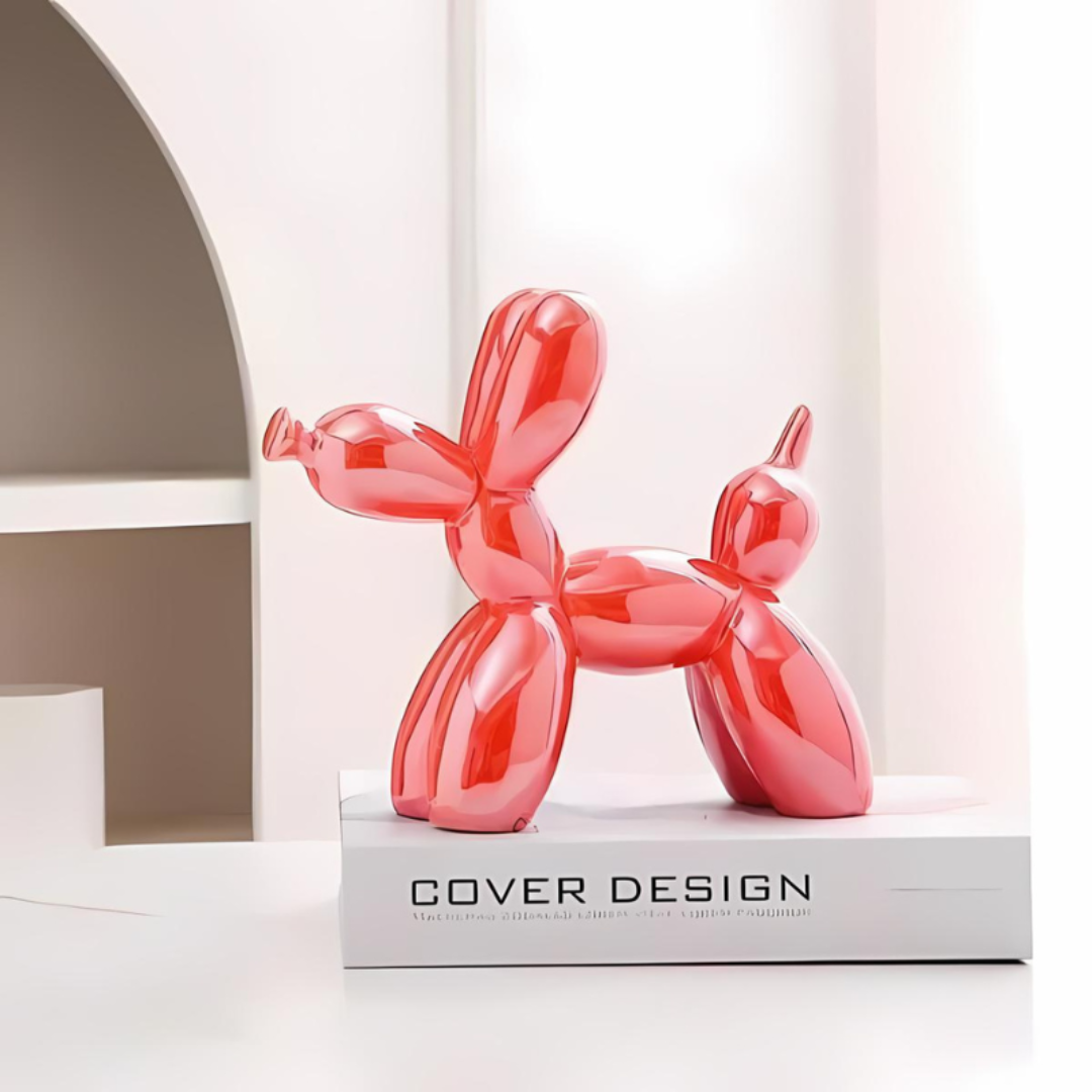 Ceramic Balloon Dog Statue – Playful Decorative Art for Home and Office