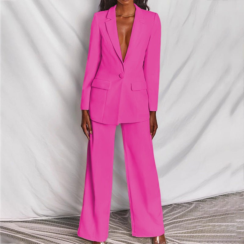 Chic Women's Blazer Trouser Set