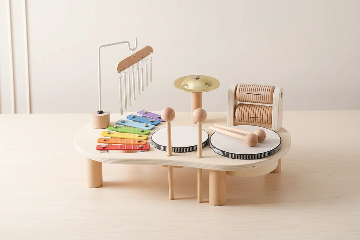 Children’s Wooden Musical Instrument Set