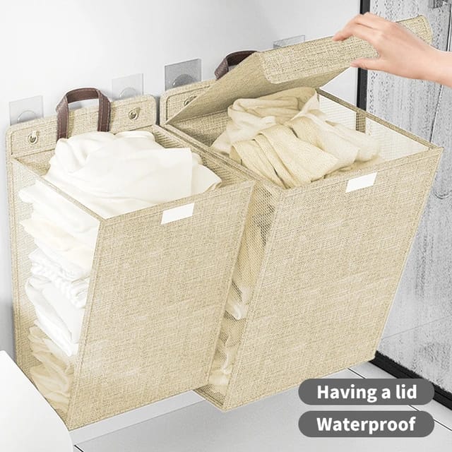 Collapsible Wall-Mounted Drill-Free Laundry Basket