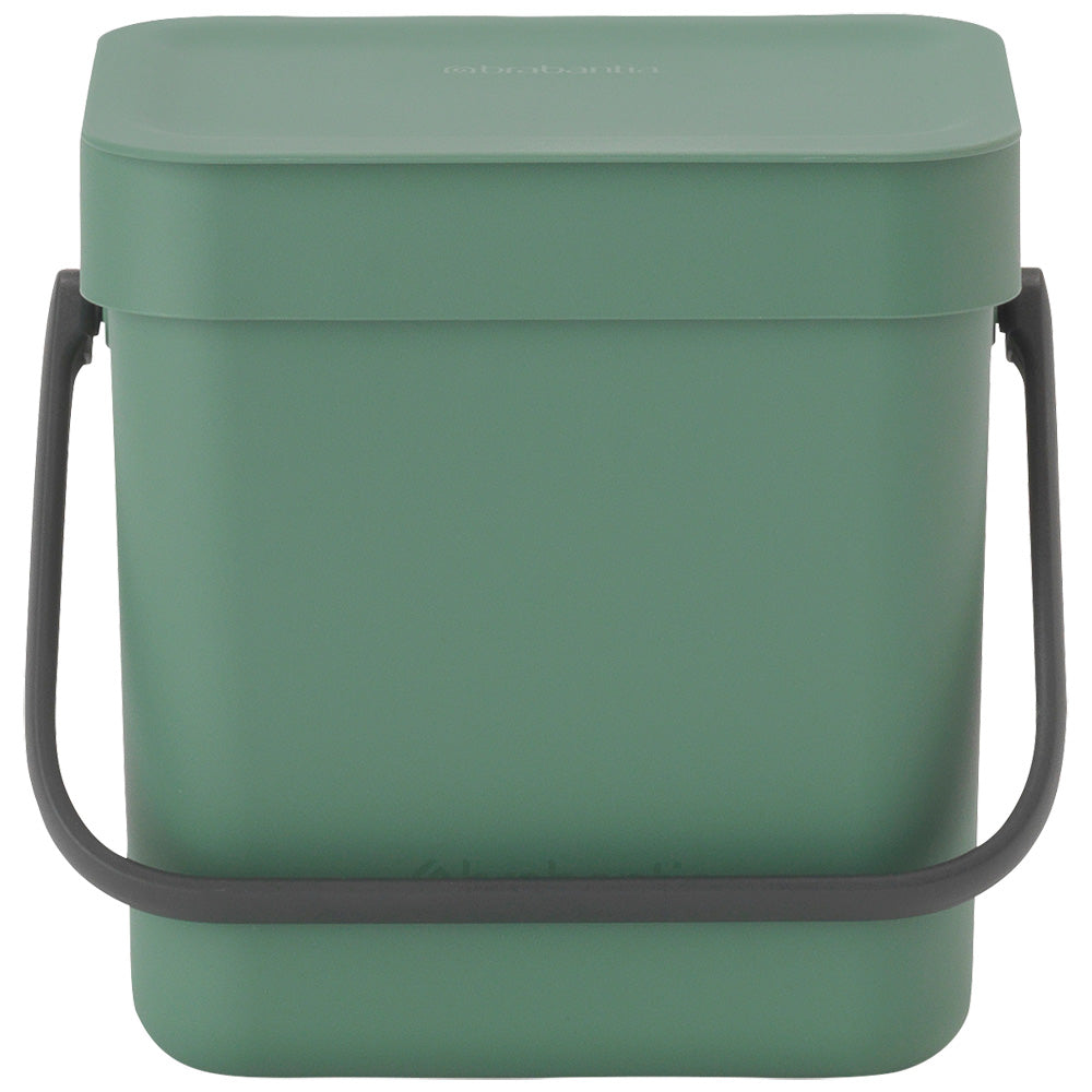 Compact 6L Kitchen Waste Bin with Stay-Open Lid