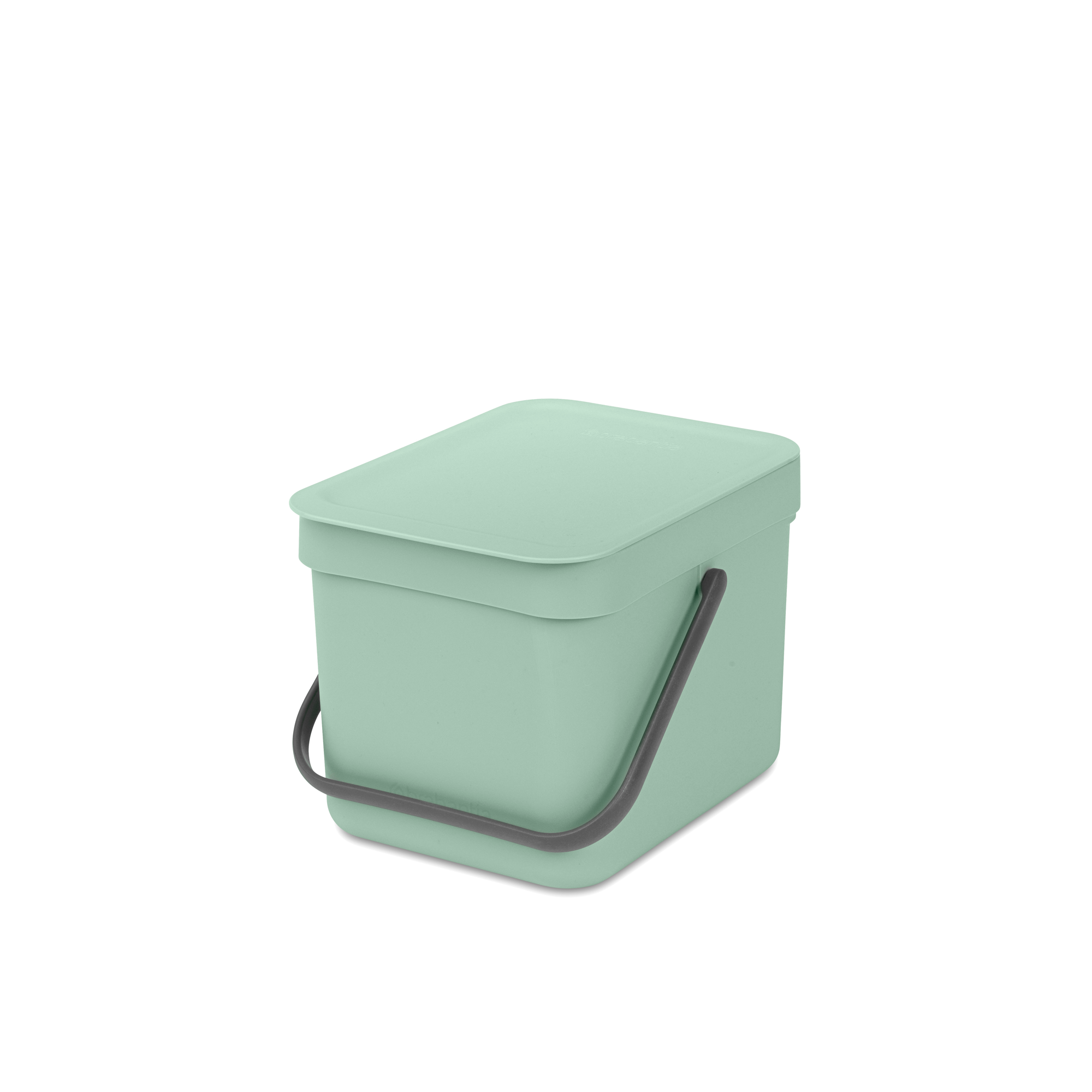 Compact 6L Kitchen Waste Bin with Stay-Open Lid