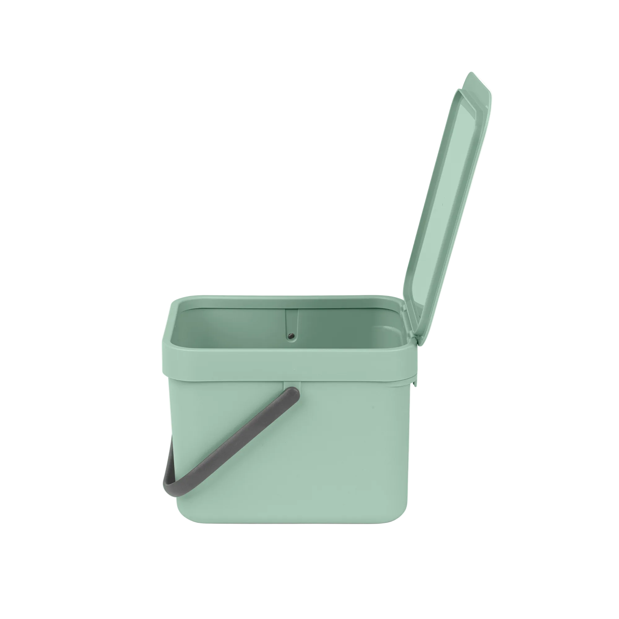 Compact 6L Kitchen Waste Bin with Stay-Open Lid