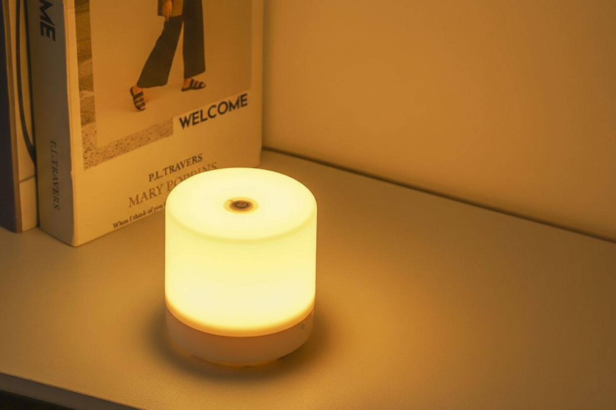 Compact Touch-Dimming LED Night Light