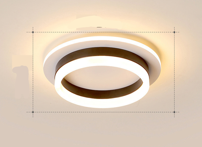 Contemporary Gold LED Flush Mount Ceiling Light Fixture – Energy-Efficient Design for Living Room, Bedroom, Hallway
