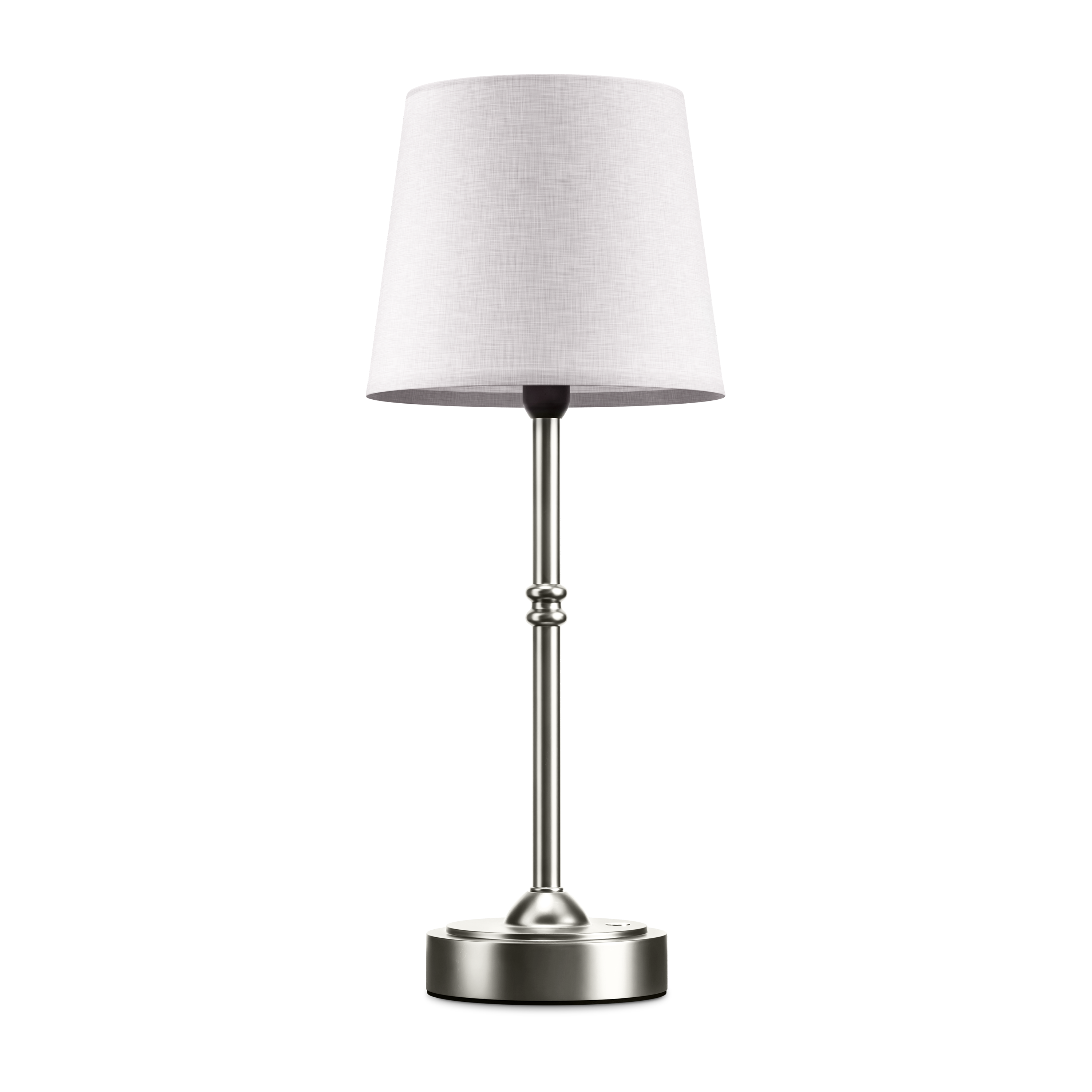 Contemporary Table Lamp with Adjustable Brightness – Modern Bedside or Living Room Lamp in Black and White