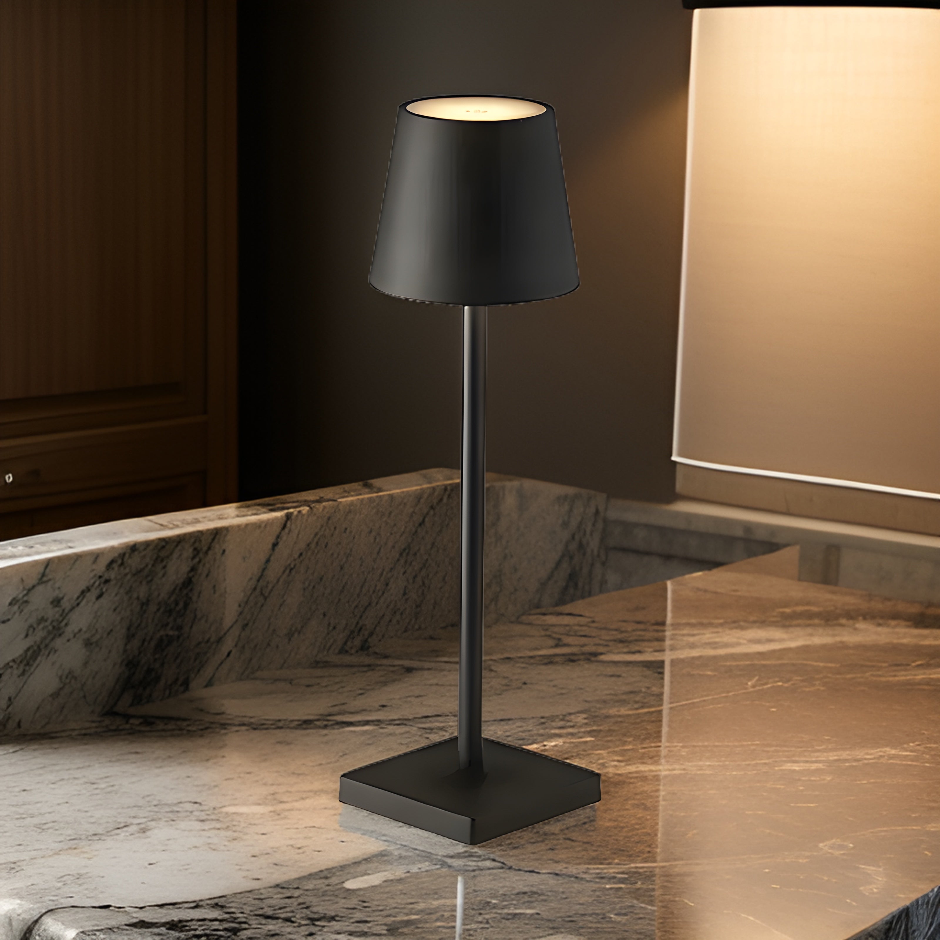 Cordless LED Table Lamp with Long Battery Life – Versatile Bedside Lamp for Home and Office Use