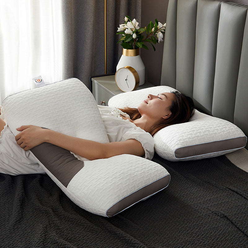 Cotton Ergonomic Memory-Foam Pillow