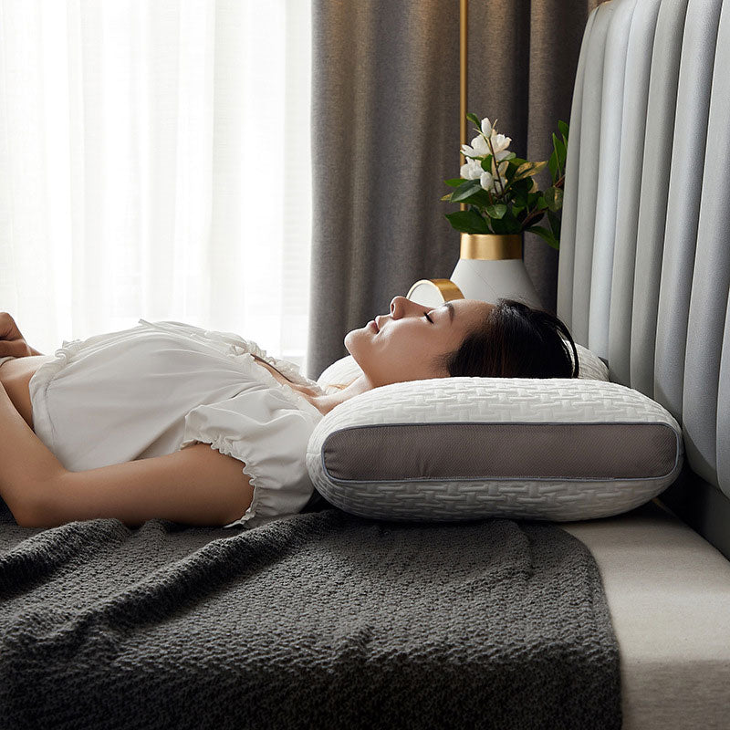 Cotton Ergonomic Memory-Foam Pillow