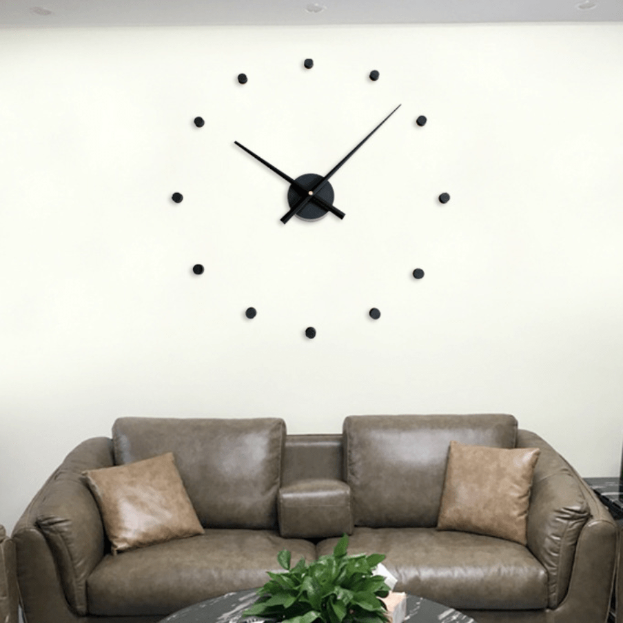 DIY Large Wall Clock Kit with Customizable Foam Numbers – 90cm Wall Clock Decor for Unique Home Design