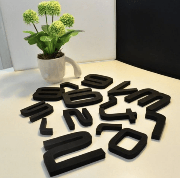 DIY Large Wall Clock Kit with Customizable Foam Numbers – 90cm Wall Clock Decor for Unique Home Design