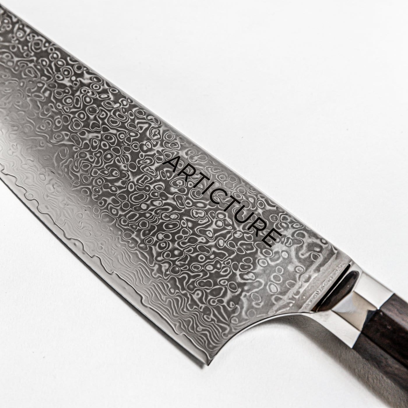 Damascus Steel Chef Knife with VG-10 Blade and Ebony Wood Handle – Japanese Kitchen Knife for Precision Cutting